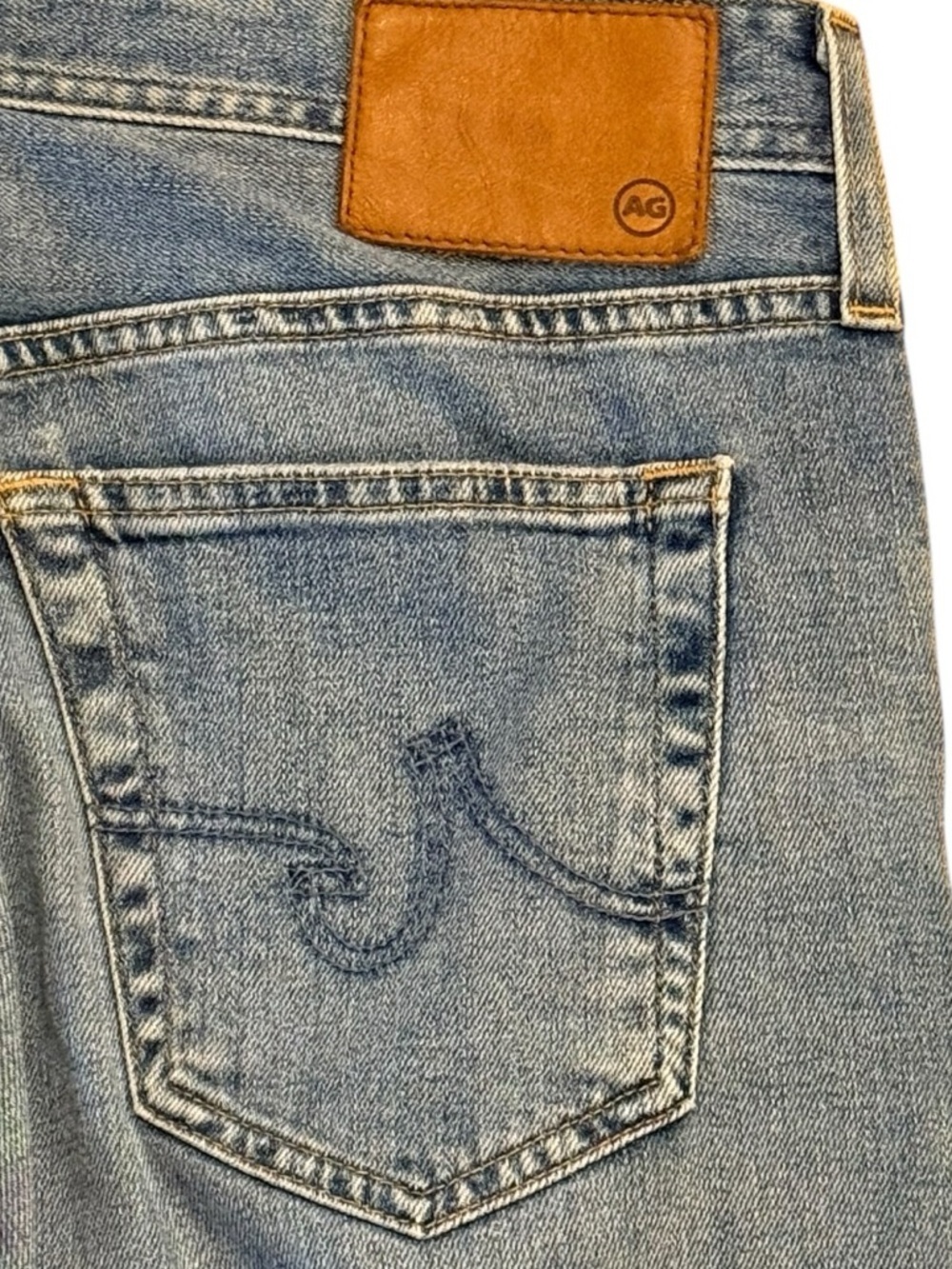 AG Adriano Goldschmied Everett Slim Straight Jeans 30x33 Medium Wash - Picture 3 of 8